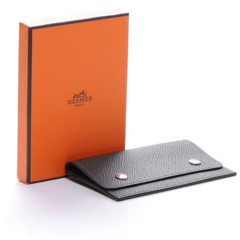 hermes business card holder